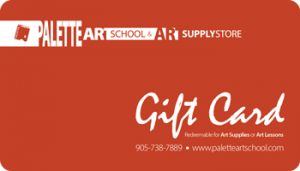Palette Art School and Art Supplies Gift Card